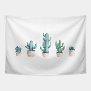 Watercolour cacti & succulents Tapestry