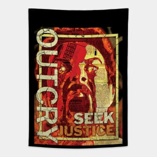 OUT CRY SEEK JUSTICE Tapestry