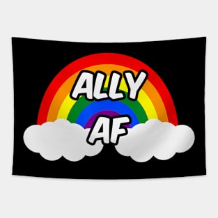 Ally AF LGBTQ Flag Gay Pride Equality Trans Lesbian Queer Tapestry