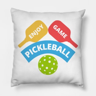 Enjoy Game Pickleball ball and Paddle Pillow