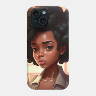 Strength Dignity and proud  Black Woman Afro pride Phone Case
