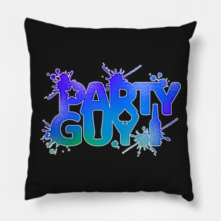 Party Guy typography design Pillow