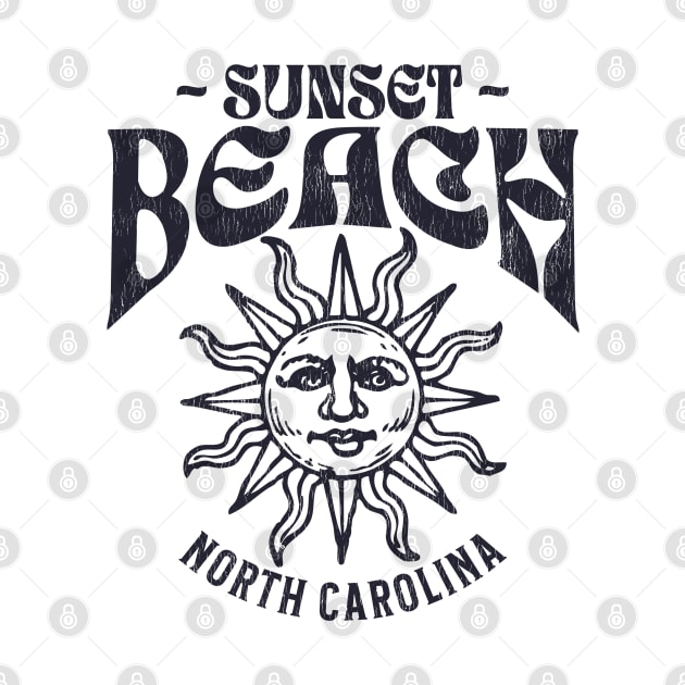 Sunset Beach, NC Summertime Vacationing Watchful Sun by Contentarama