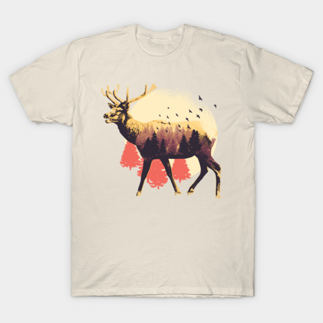 t shirt with moose logo