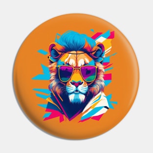 COOL LION PORTRAIT Pin