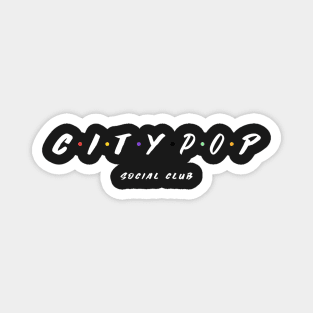 City Pop 80s Japanese Music Social Club Magnet