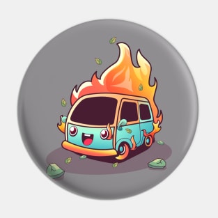 Cute Car Doodle Illustration Pin