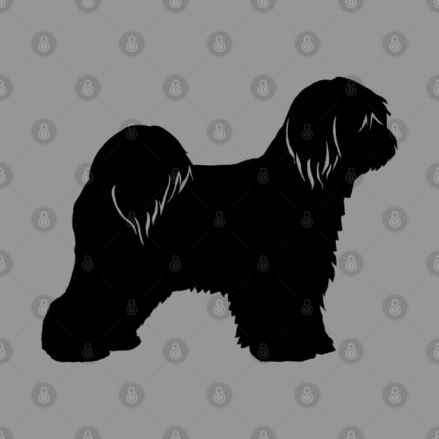 Tibetan Terrier Silhouette by Coffee Squirrel