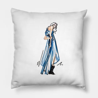 fashion sketch Pillow