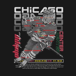 Philipp Kurashev Hockey Art Blackhawks T-Shirt