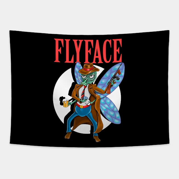 FlyFace Tapestry by VicInFlight