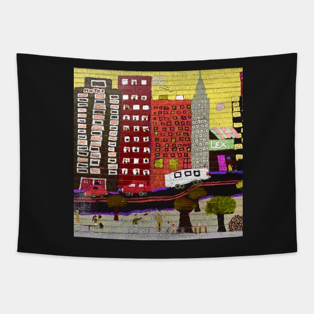 Children's NYC Wall #1c Tapestry by markross