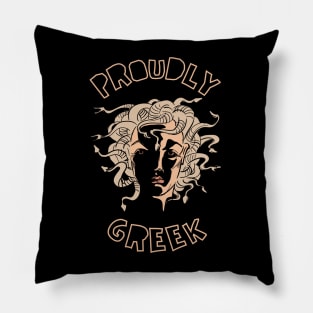 Proudly Greek Pillow