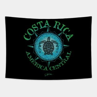 Costa Rica, America Central, Sea Turtle in Compass Rose Tapestry