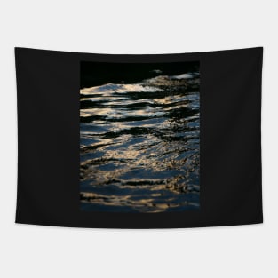 Alaskan River Sunset Reflection Tapestry