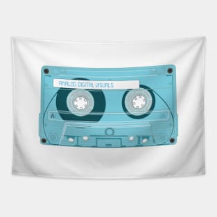 Cassette Tape (Middle Blue Colorway) Analog / Music Tapestry