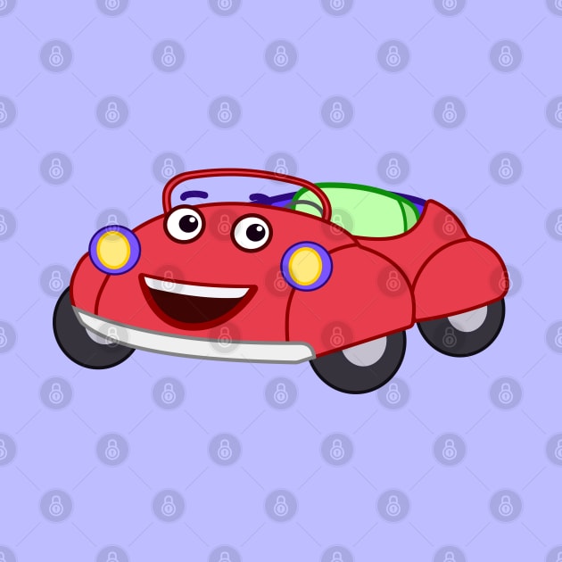 Bongo Beep Beep Cartoon Car Design Big smile by Dinos Friends