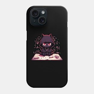 Cat Doing Magic Kitten Making an Evil Plan Phone Case