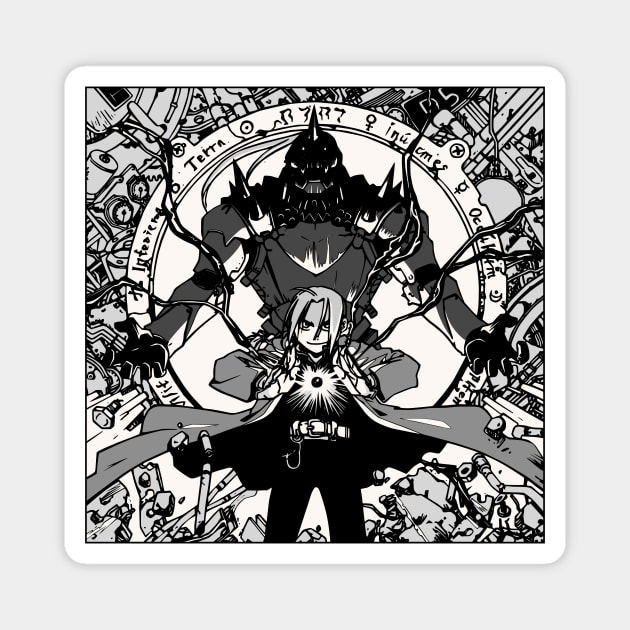 Fullmetal Alchemist Anime Manga 4 Magnet by MaxGraphic