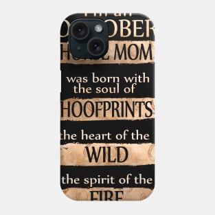 I'm An October Horse Mom Costume Gift Phone Case