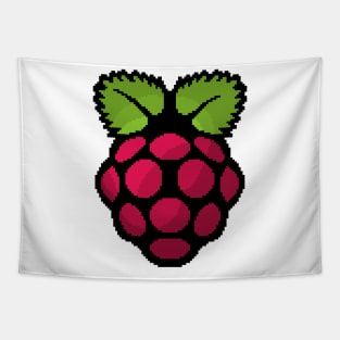 Raspberry Pi Pixel Logo Tapestry