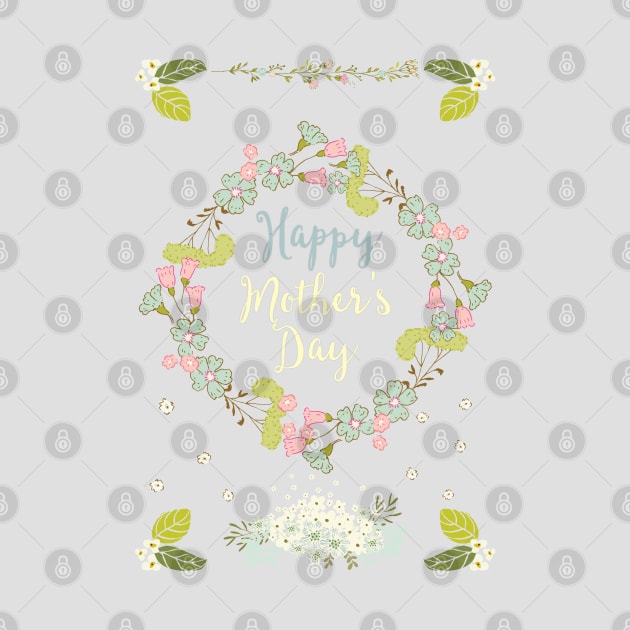 Happy Mother's Day 2021 - Cute Floral Greetings Card for Mother - Whimsical Art by Alice_creates