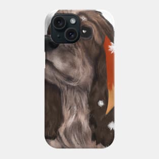 Cute English Cocker Spaniel Drawing Phone Case