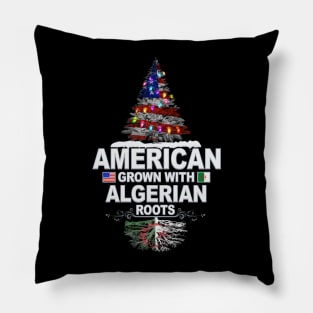 American Grown With Algerian Roots - Gift for Algerian From Algeria Pillow