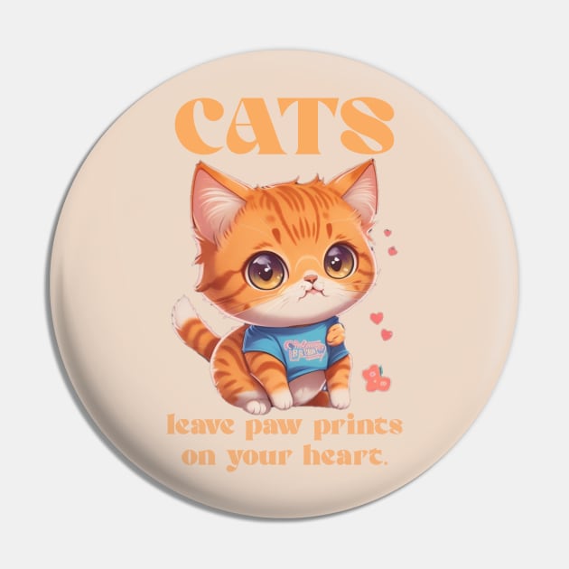 cute kitty love Pin by AOAOCreation