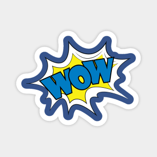 wow comic pop art Magnet