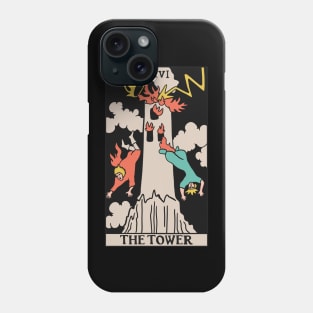 The Tower Tarot Card - Witchy Magic Phone Case