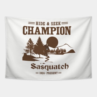 Sasquatch. Hide and Seek Champion Tapestry