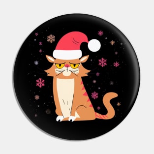 Grumpy Christmas Cat. Christmas Cat 2024 Pin