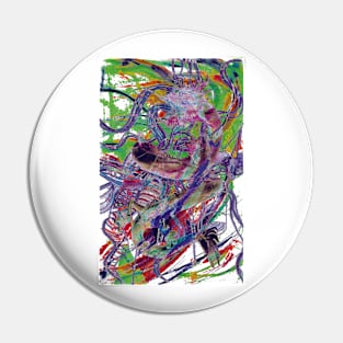 Abstracted Dragon Pin