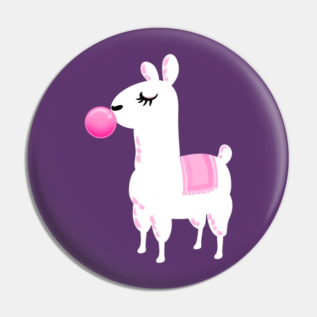 Llama Bubble Gum Pin by PnJ