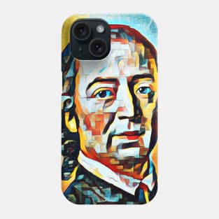 Johann Gottfried Herder abstract Portrait | Johann Gottfried Herder Artwork 4 Phone Case