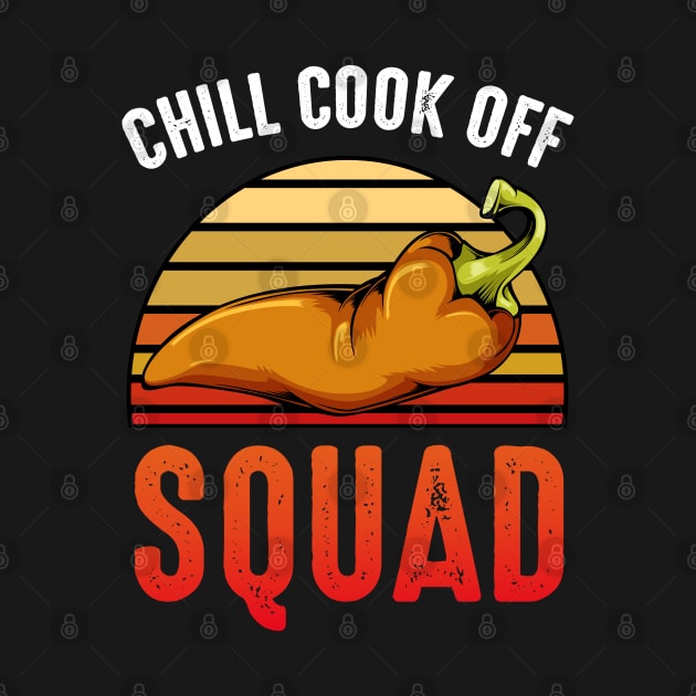 Chili Cook Off Squad - Retro Style Chili Pepper Vintage by Lumio Gifts