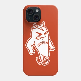 University Of Louisiana Lafayette Ragin Cajuns - Simple White Mascot Phone Case