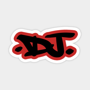 DJ Graffiti (Black Lettering) Magnet