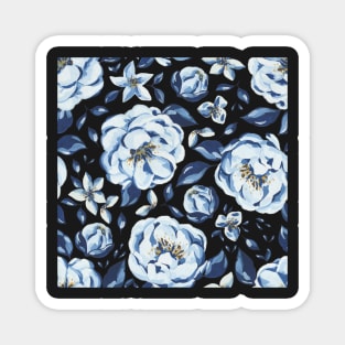 Blue Flowers Magnet