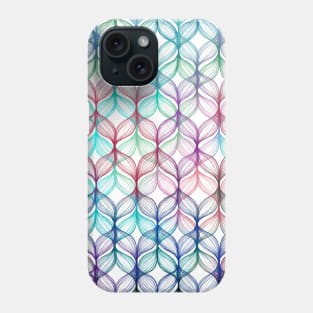 Mermaid's Braids - a colored pencil pattern Phone Case