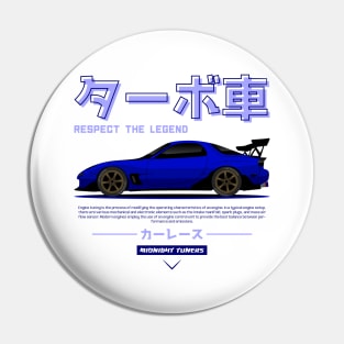 Blue JDM RX 7 FD3 s Racing Pin