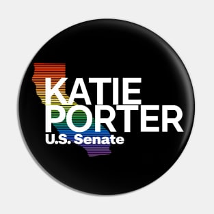 Katie Porter 2024 LGBTQ | Gay Pride US Senate Election Pin