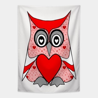 LOVE Owl Tapestry