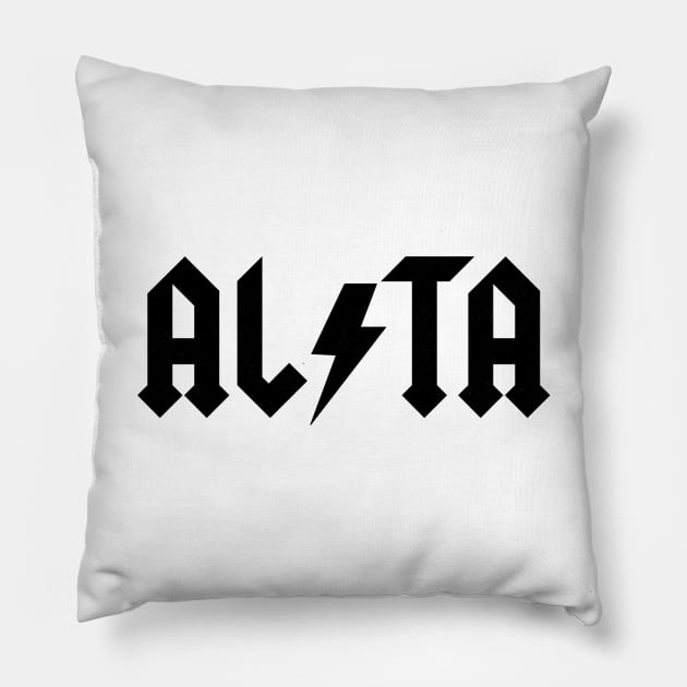 Alta Utah Ski Pillow by LocalZonly