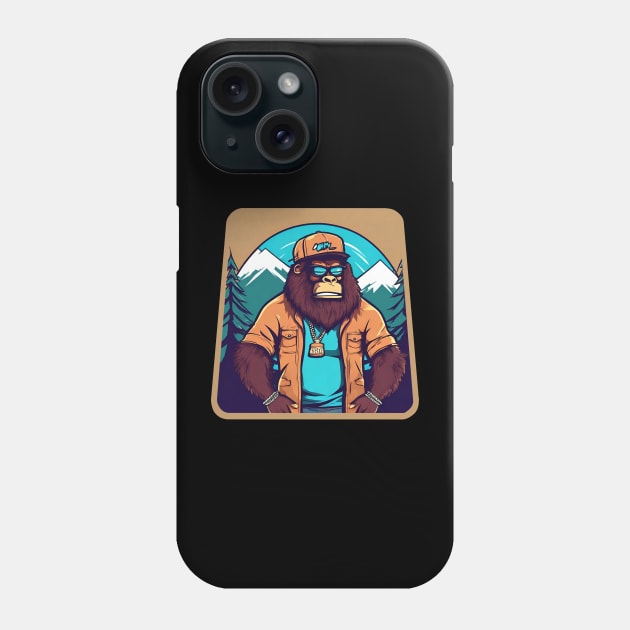 Sasquatch rapper Phone Case by Ilustradamus