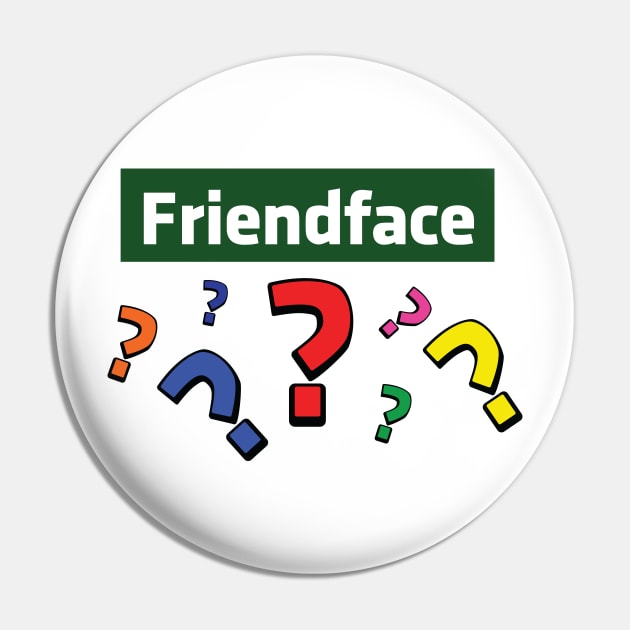 Friendface Question Marks Pin by Expandable Studios