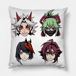 Itto - Shinobu - Sara - Heizou Pillow