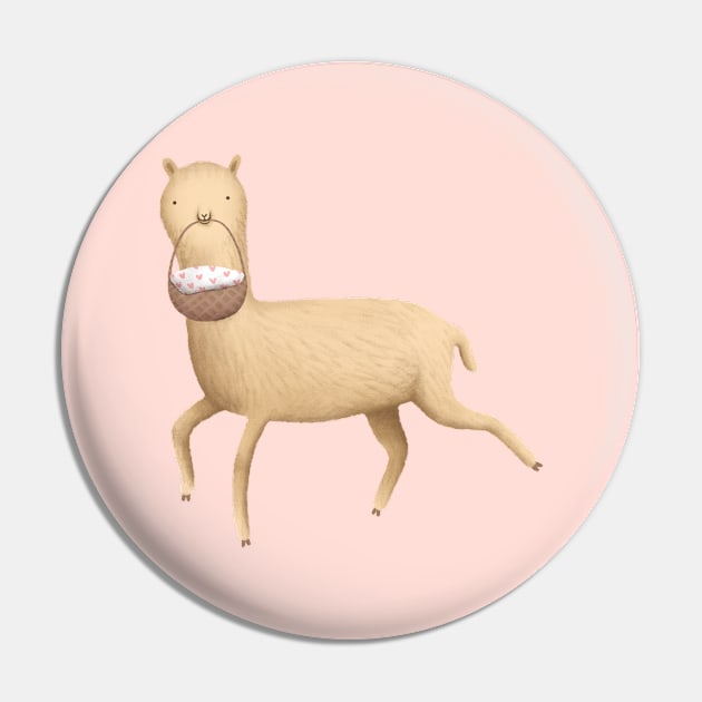 Alpaca Lunch Pin by Sophie Corrigan