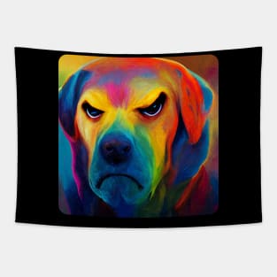 Angry labrador dog Tapestry